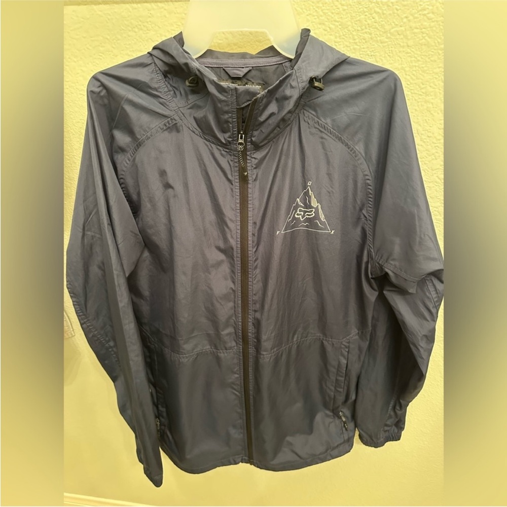 Fox Men's Navy Hooded Windbreaker Jacket